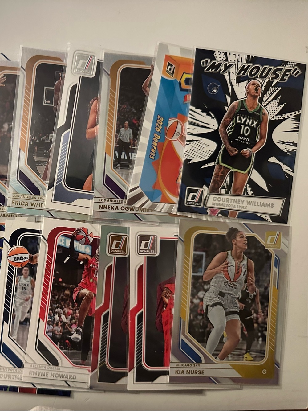 Panini Donruss 2026 WNBA Basketball trading cards. Lot of 20